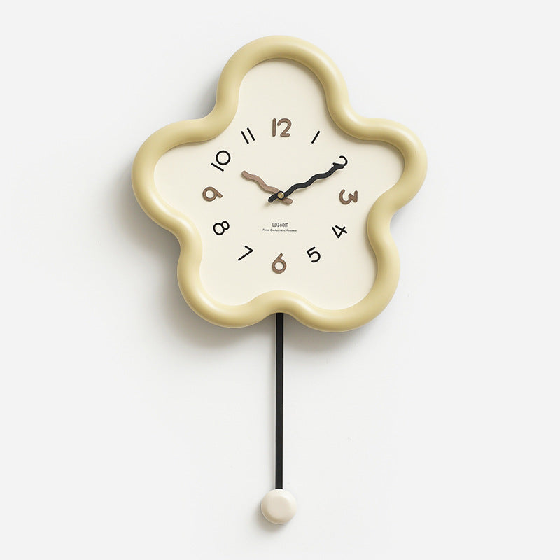 Cute Pendulum Silent Wall Decorative Clock