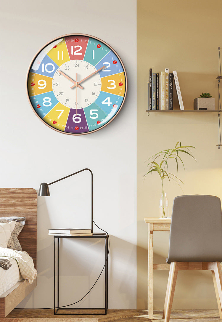 Kids Bedroom Nursery Silent Wall Clock 12 Inches