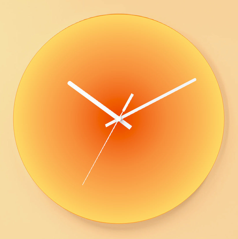 Sunset Decorative Glass Wall Clock Gift