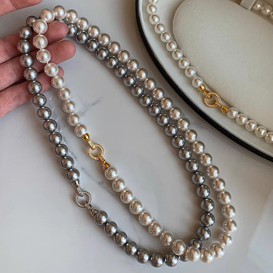 Classic Round Pearl Necklace for Women