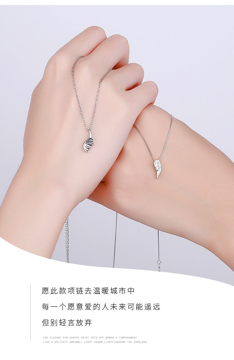 Matching Angel Wings Necklaces for Couples