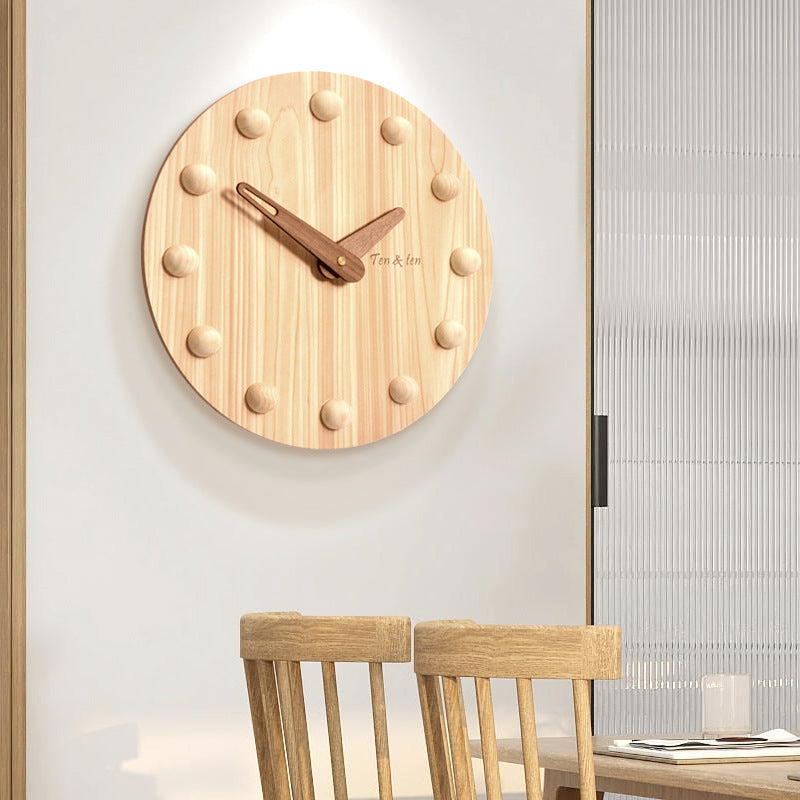 Nordic 3D Silent Wall Clock for Livingroom 10 Inches