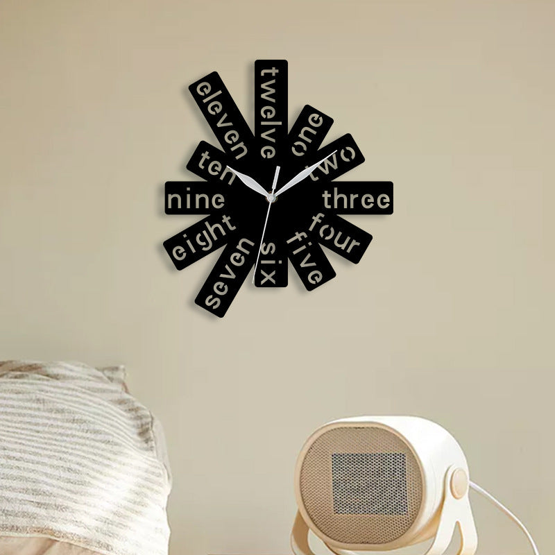 Creative Hollow Analog Silent Wall Clock