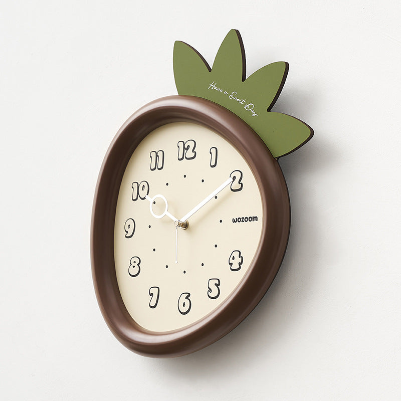 Loforay™ Cute Strawberry Shaped Silent Wall Clock