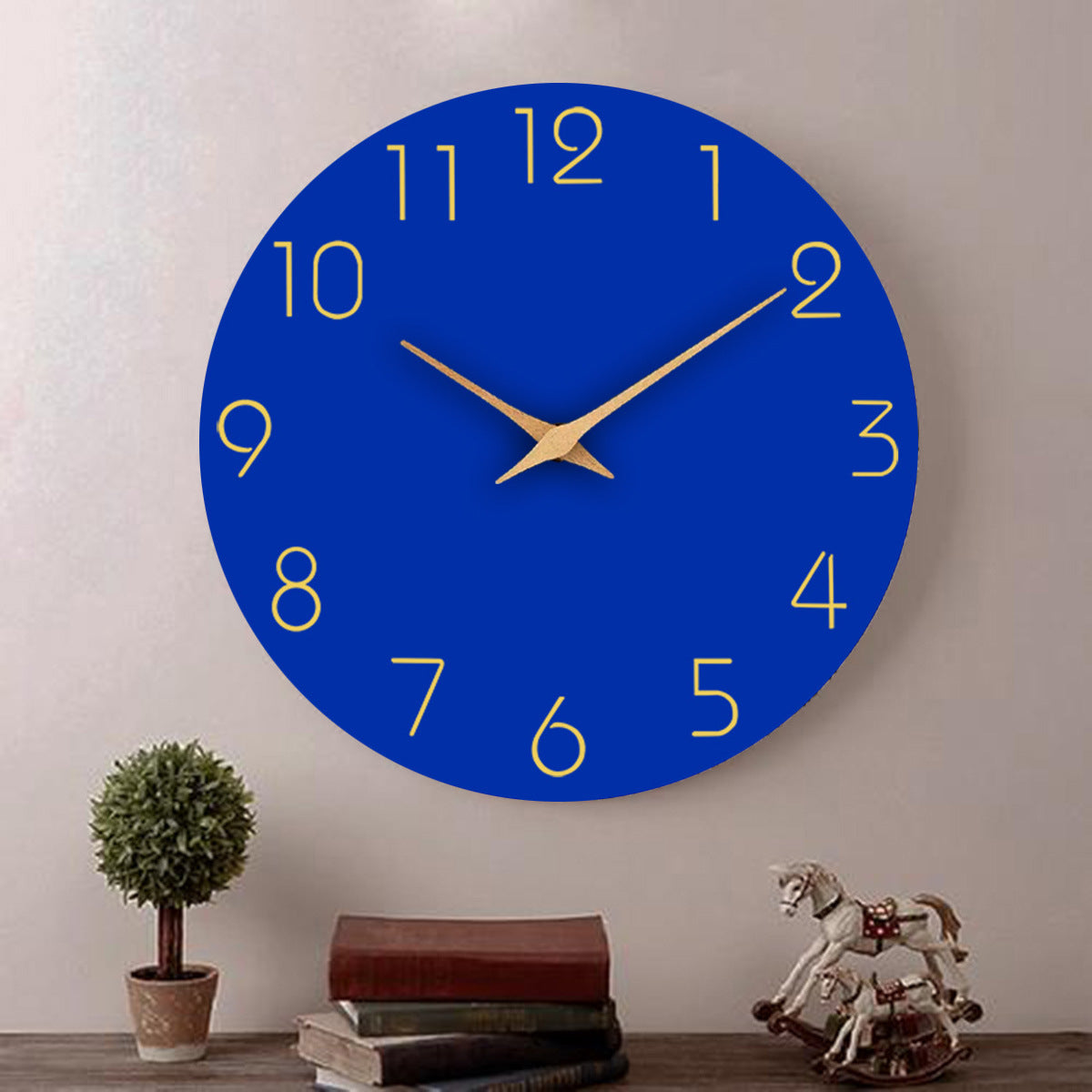 Simple Color Silent Wall Decoration Clock 12 Inches