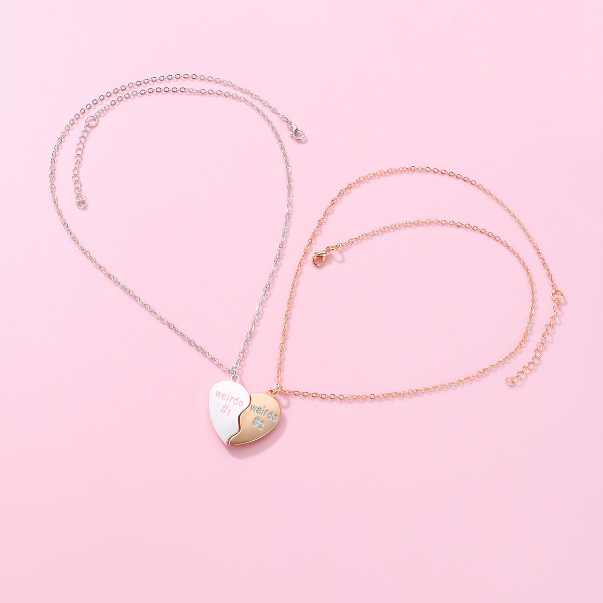 Magnetic Hearts Weirdo Necklaces Gift for Couples