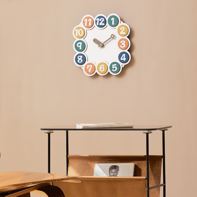 Cute Colorful Kids Bedroom Wall Clock