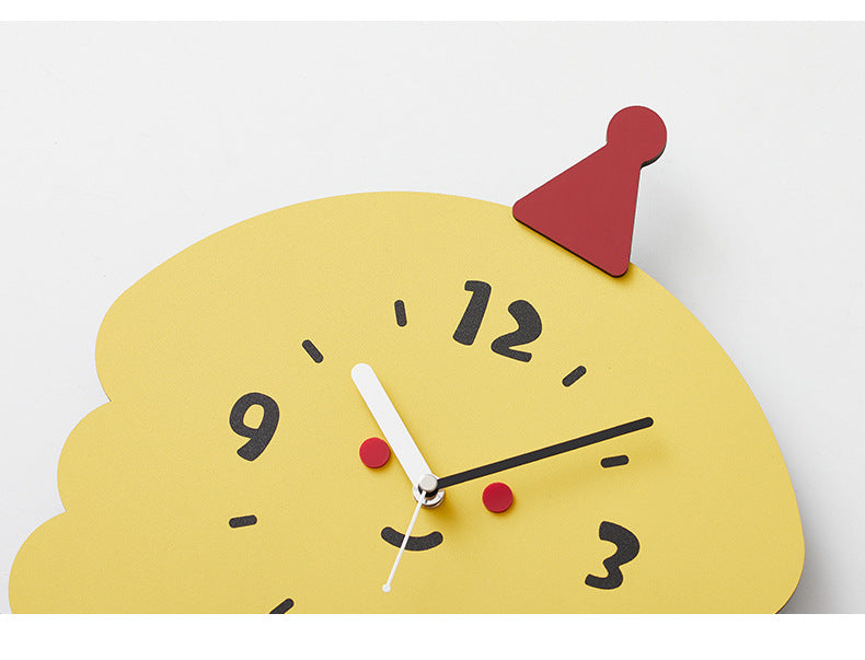 Christmas Cartoon Kids Bedroom Silent Clock