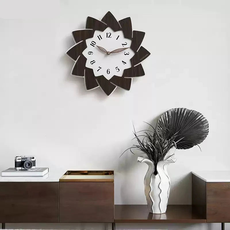 Flower Shaped Modern Silent Wall Clock