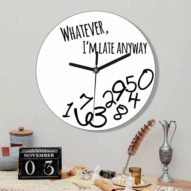 Funny Random Numbers Silent Wall Clock