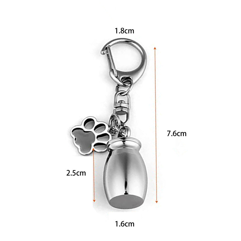 Pet Memorial Gift Custom Urn Keepsake Keychain