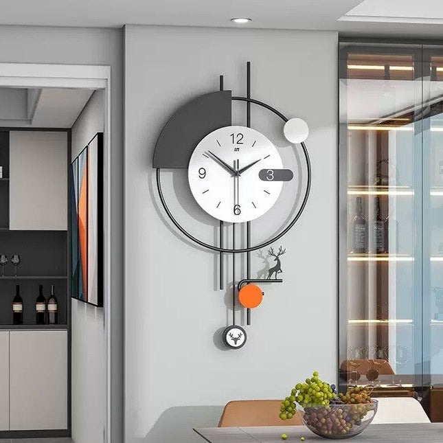 Large Size Pendulum Wall Clock for Livingroom