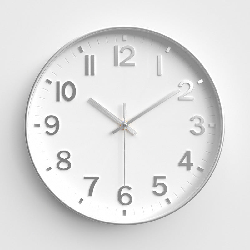 Simple Design Silent Classroom Wall Clock 12 Inches