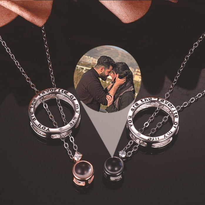 Lover's Photo Projection Necklace