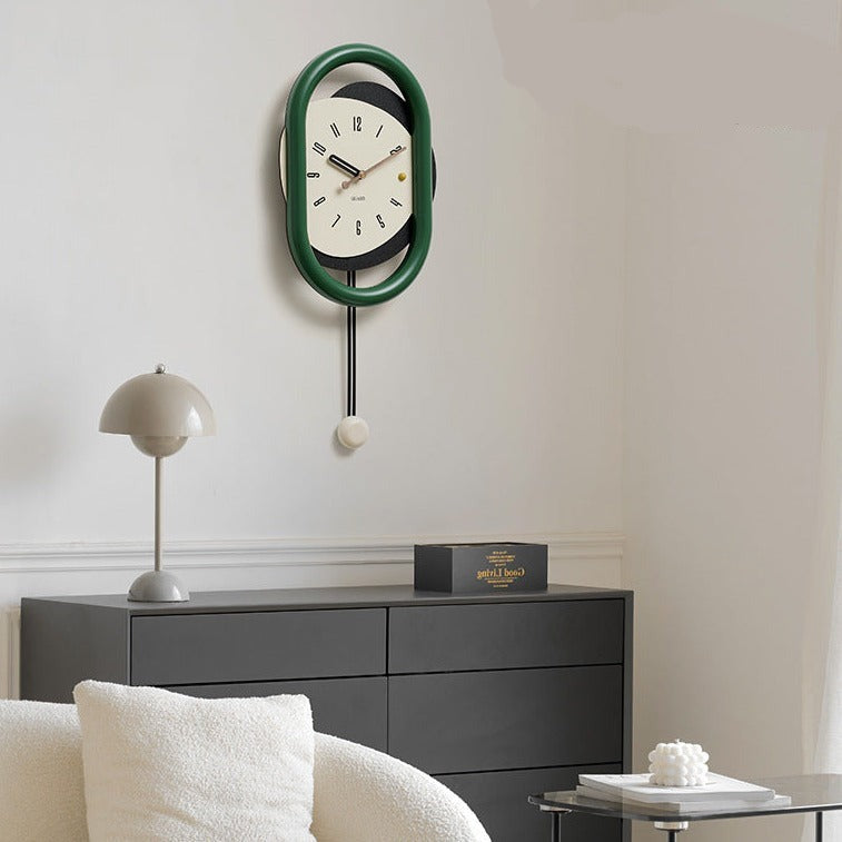 3D Decorative Pendulum Clock for Living Room