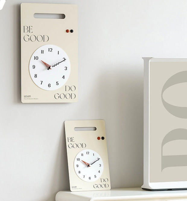 Minimalist Wall Hanging Silent Clock for Livingroom