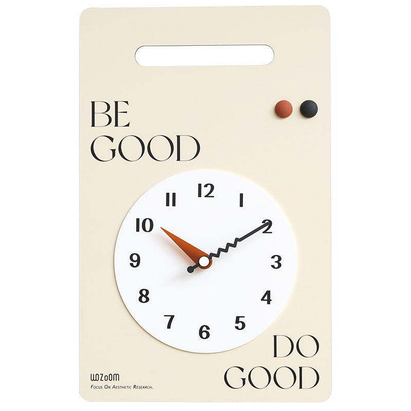 Minimalist Wall Hanging Silent Clock for Livingroom