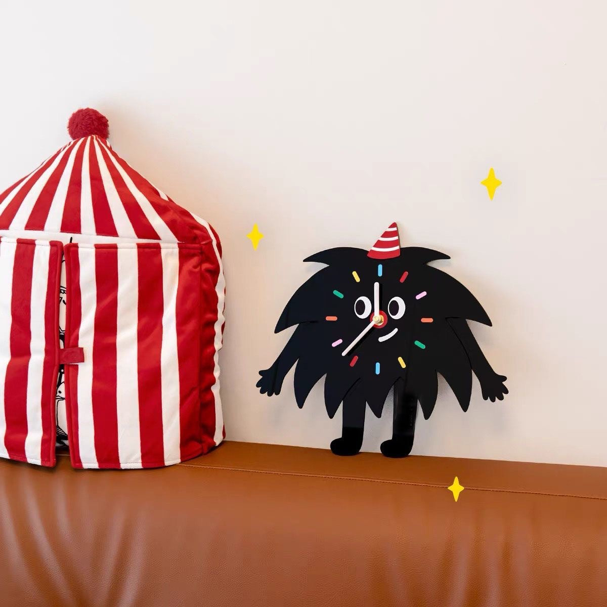 Cartoon Silent Wall Décor Clock for Kids Bedroom