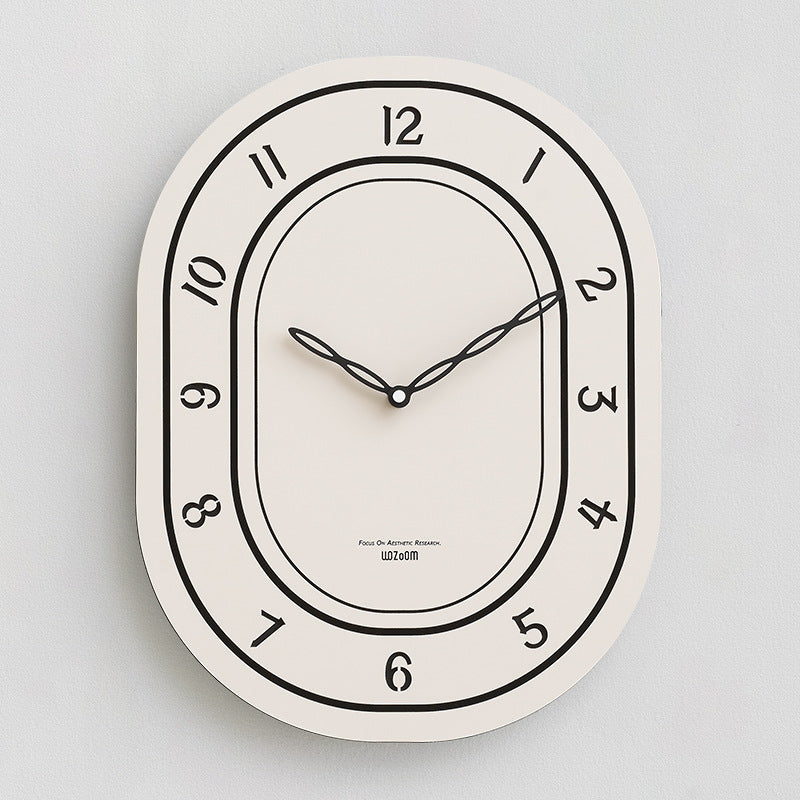 Battery Operated Long Wall Clock for Living Room
