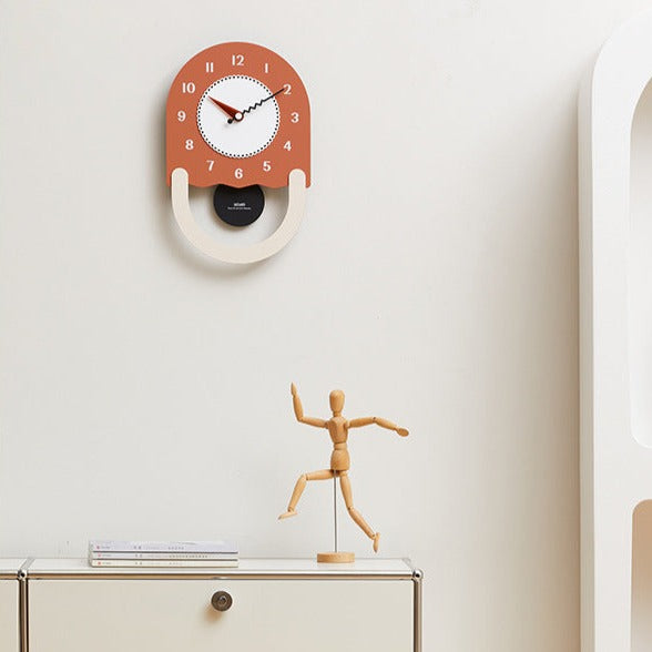 Long Wall Decoration Pendulum Clock for Kids Bedroom