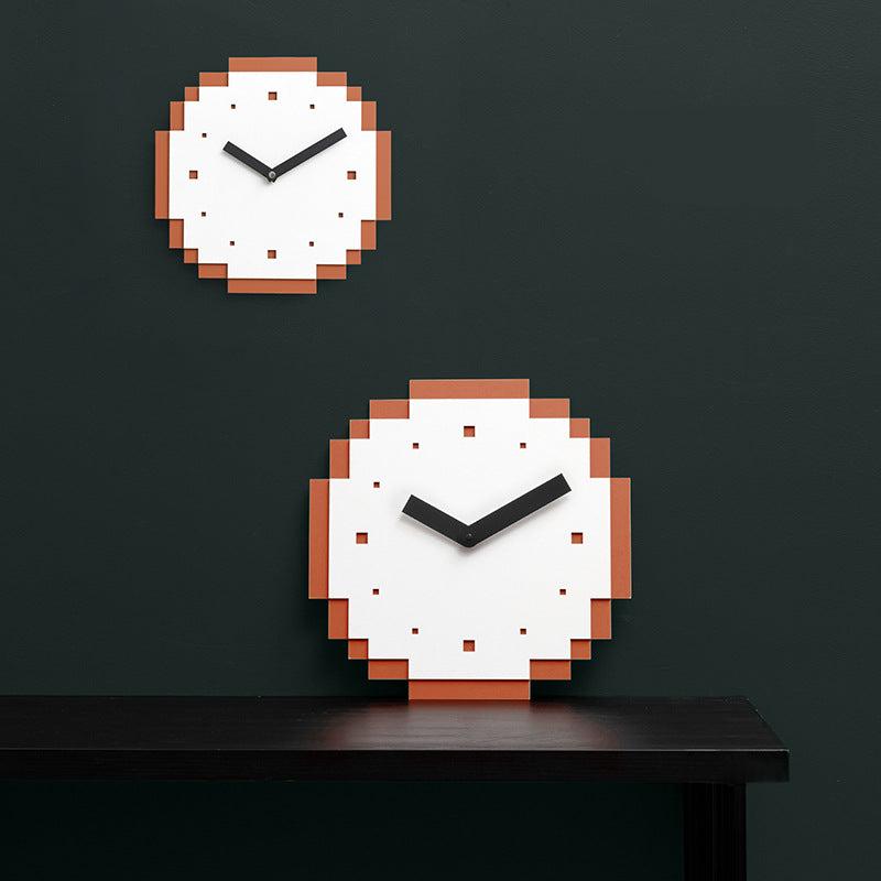 Creative Pixel Style Wall Décor Silent Clock