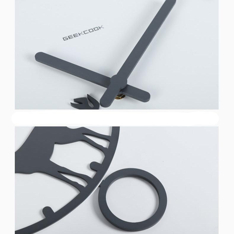 Deer Minimalist Pendulum Analog Clock