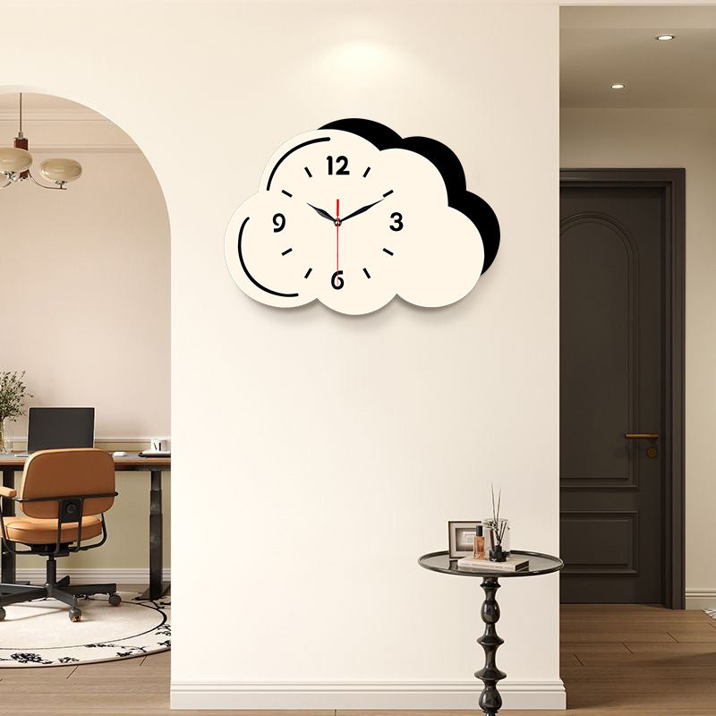 Clouds Shaped Silent Wall Décor Clock