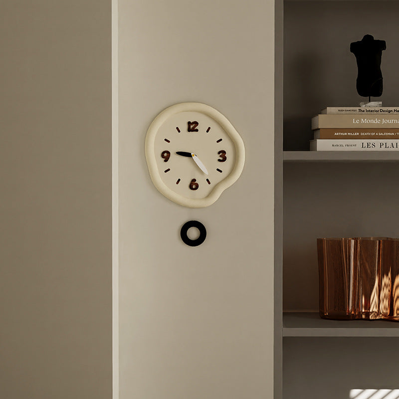 Unique Odd Shaped Pendulum Wall Clock