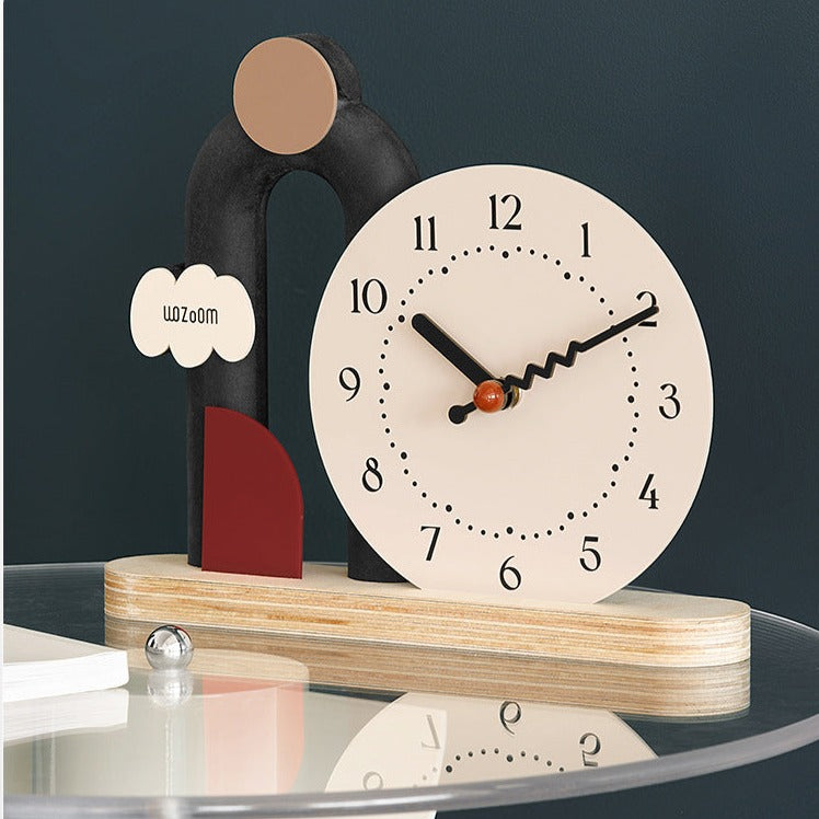 Modern Decorative Table Clock for TV Cabinet
