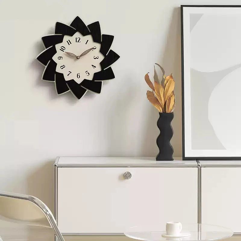 Flower Shaped Modern Silent Wall Clock
