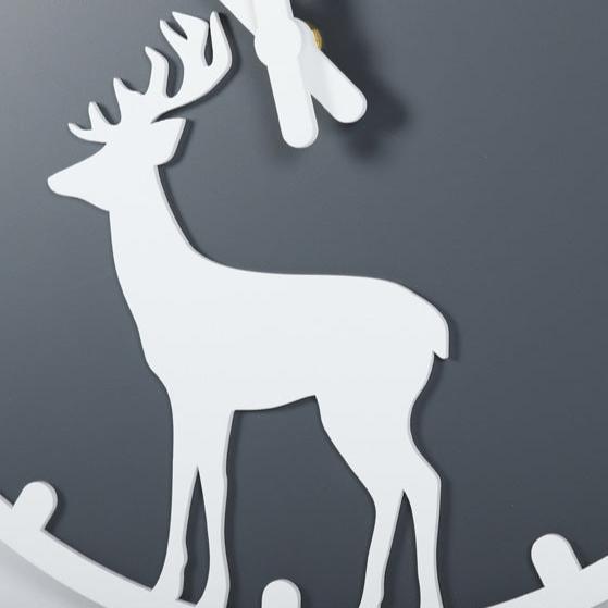 Deer Minimalist Pendulum Analog Clock
