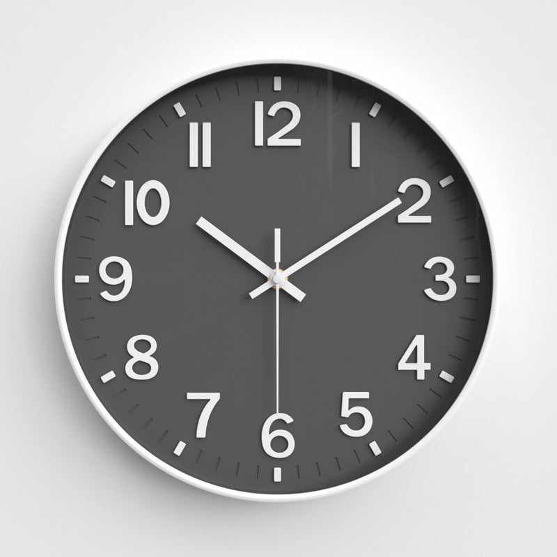 Simple Design Silent Classroom Wall Clock 12 Inches