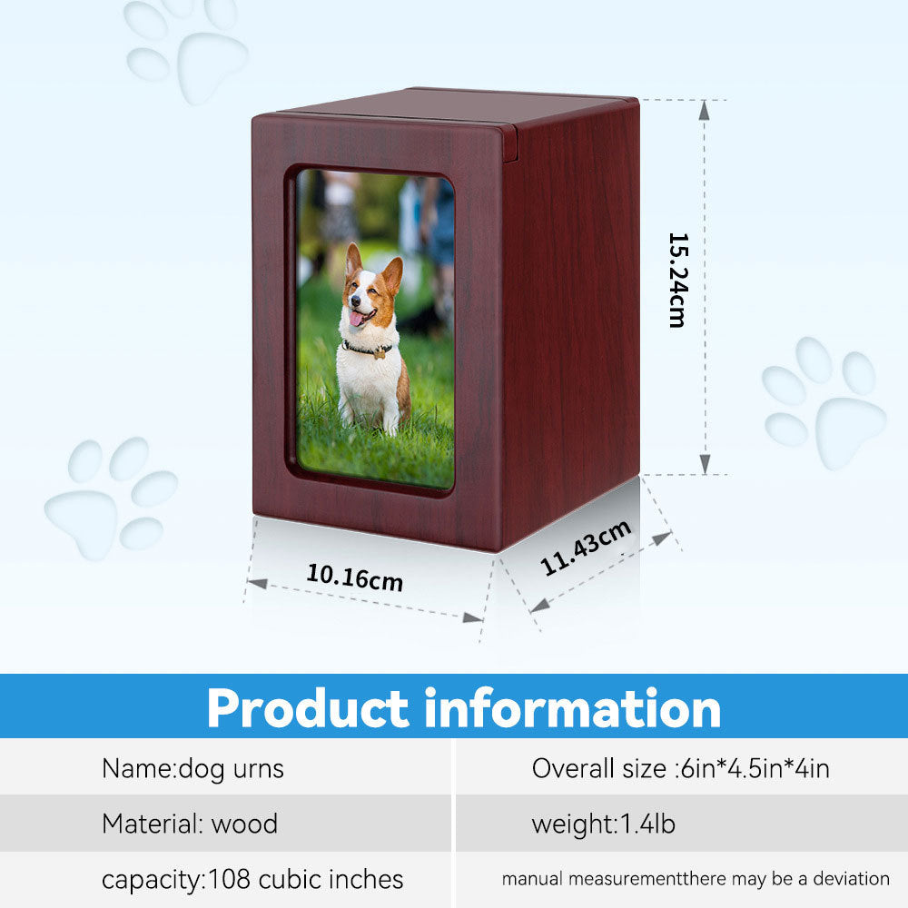 Custom Photo Dog and Cat Pet Memorial Cremation Urn