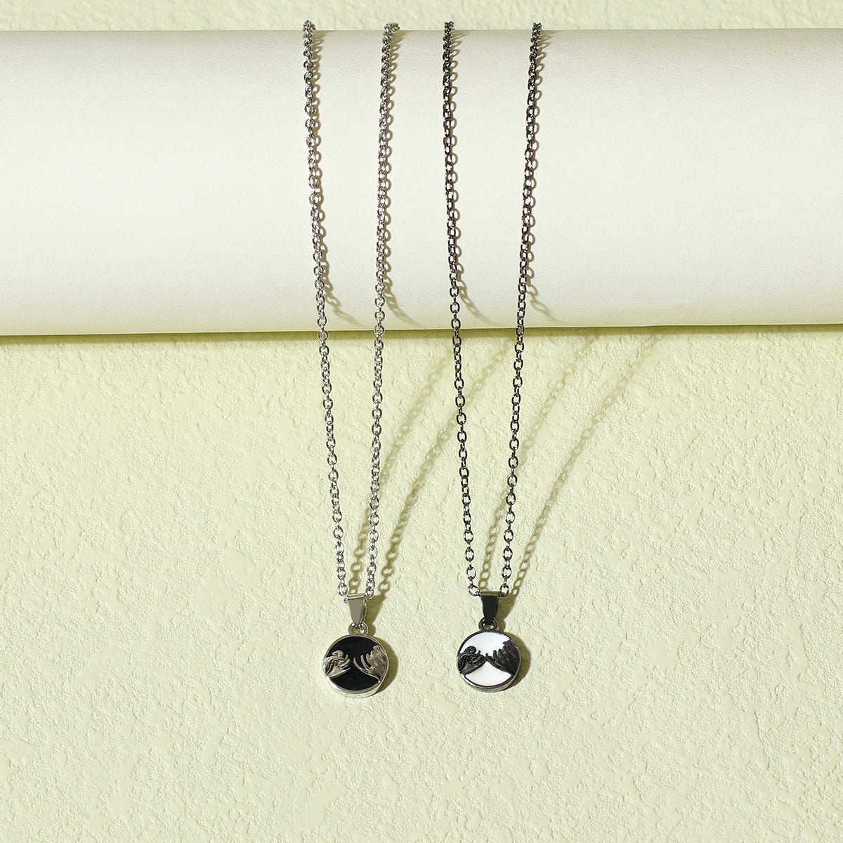 Forever Holding Hands Necklaces Set for Couples