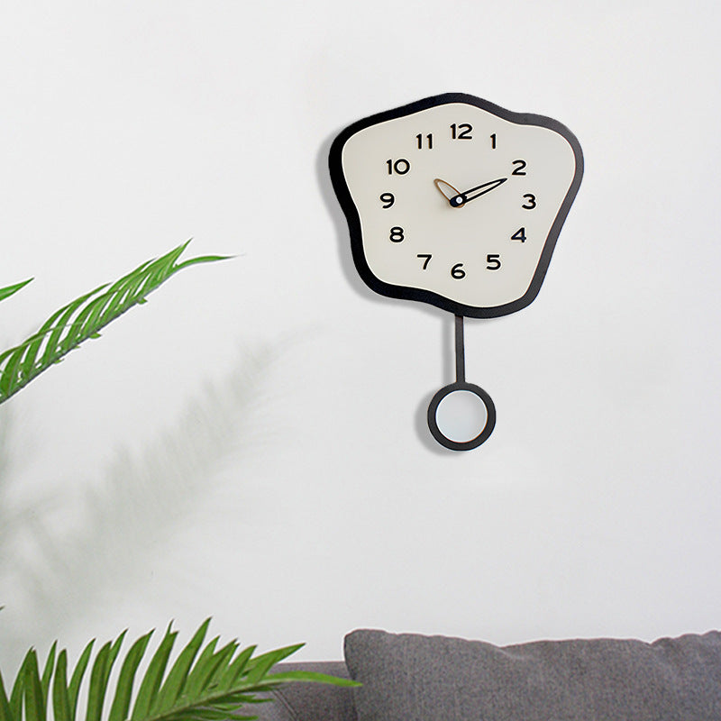 Odd Shaped Swinging Silent Pendulum Clock