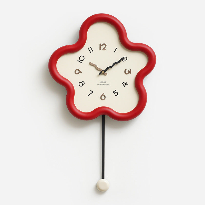 Cute Pendulum Silent Wall Decorative Clock