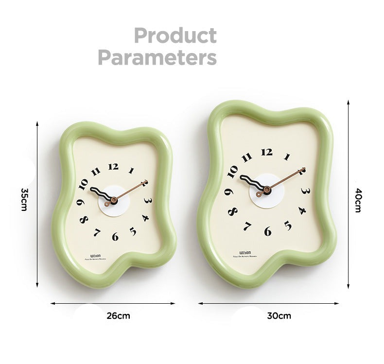 3D Distorted Wall Decoration Clock for Lounge