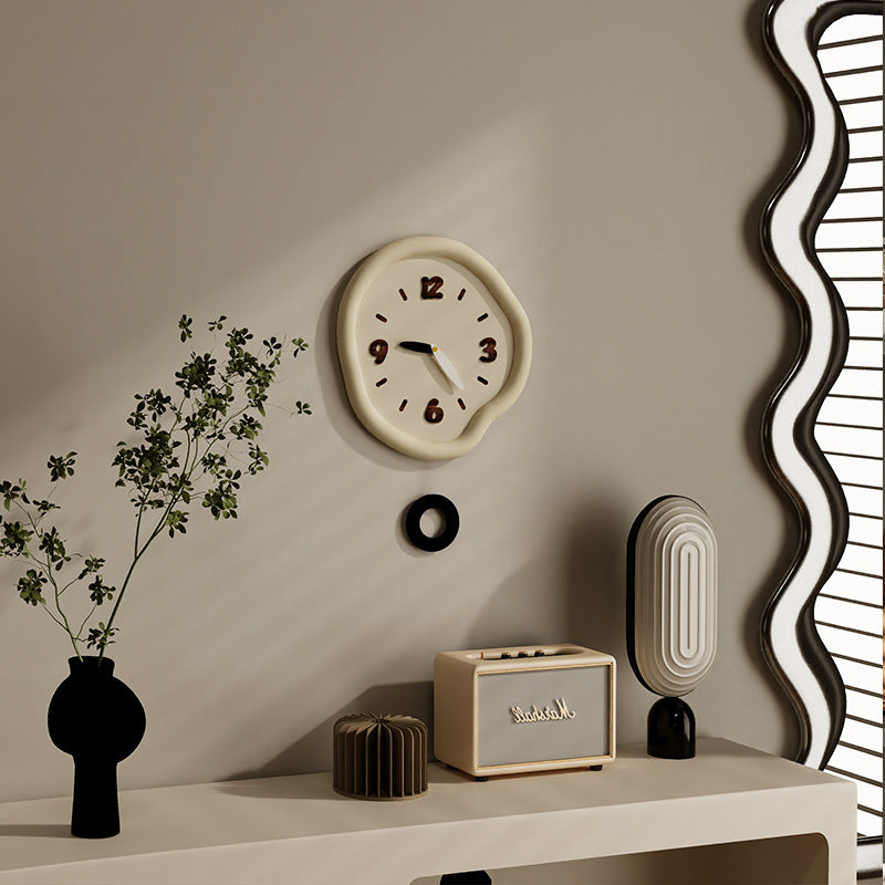 Unique Odd Shaped Pendulum Wall Clock