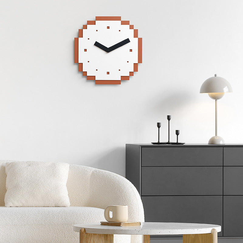 Creative Pixel Style Wall Décor Silent Clock