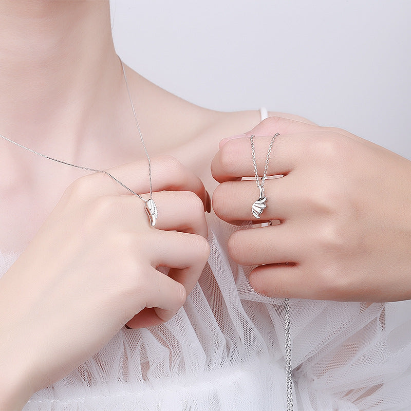 Matching Angel Wings Necklaces for Couples