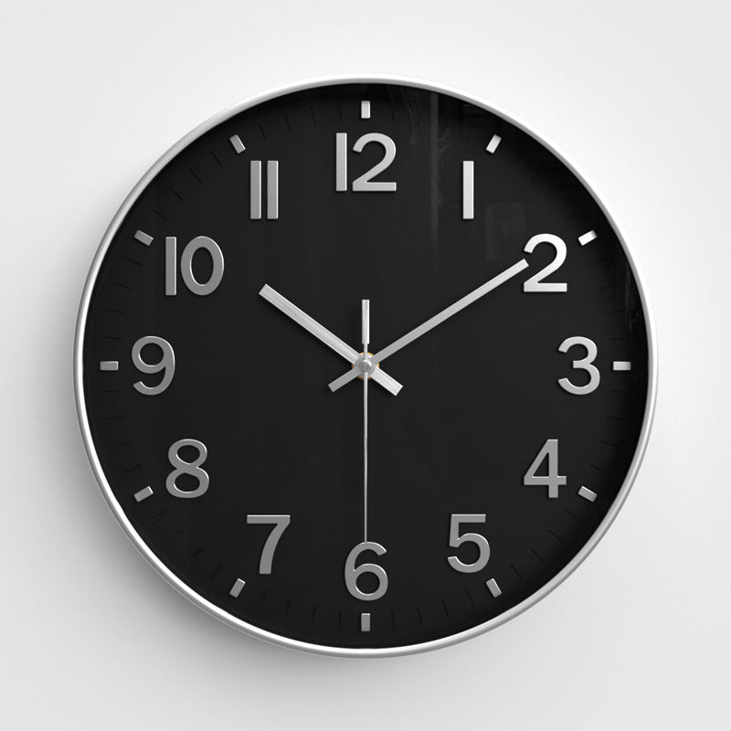 Simple Design Silent Classroom Wall Clock 12 Inches