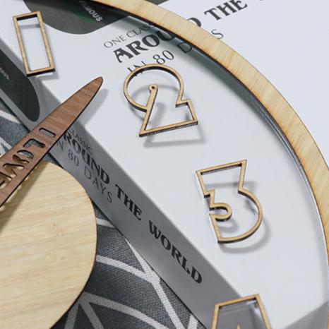 Modern Solid Wood Analog Wall Clock