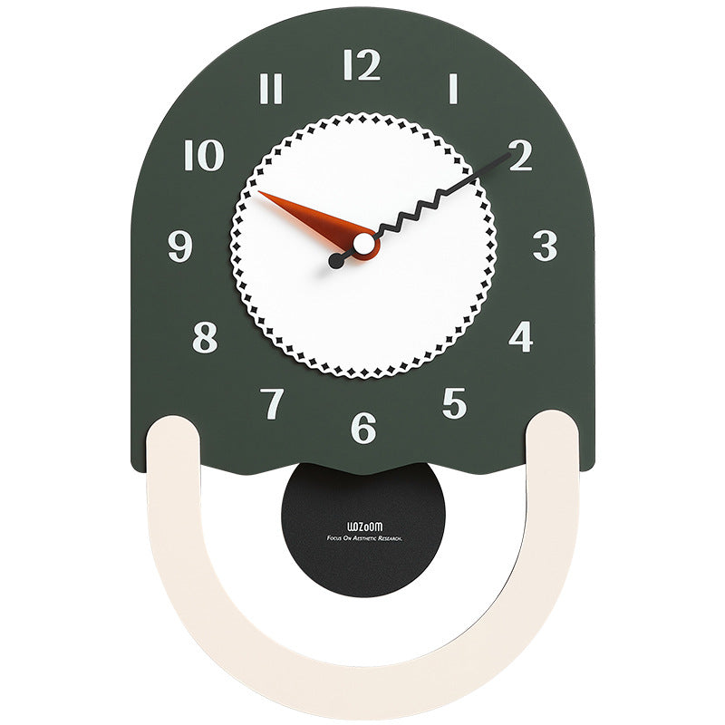 Long Wall Decoration Pendulum Clock for Kids Bedroom