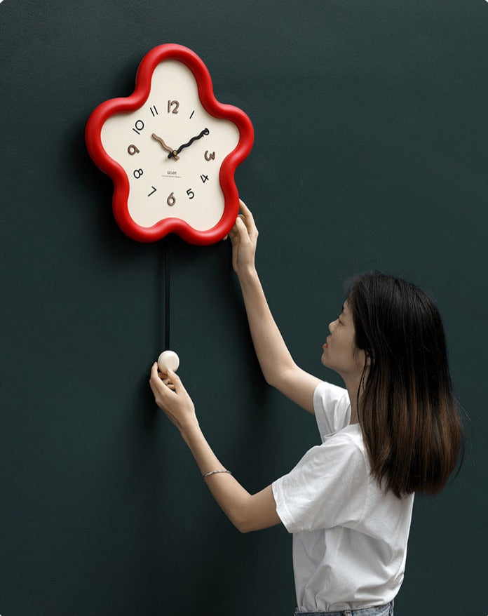 Cute Pendulum Silent Wall Decorative Clock