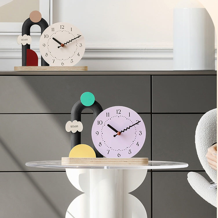 Modern Decorative Table Clock for TV Cabinet