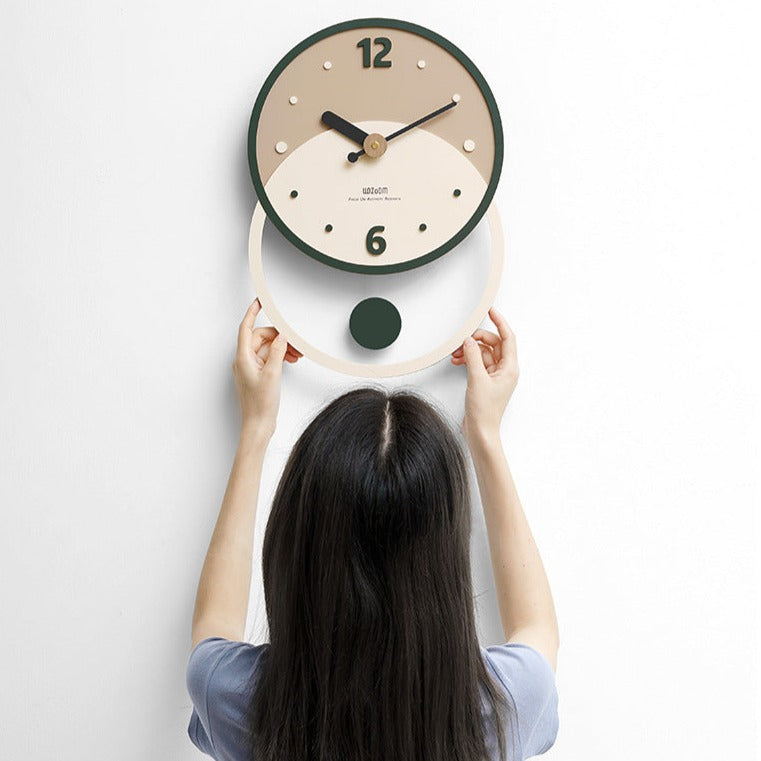 Nordic Minimalist Wall Décor Clock for Living Room