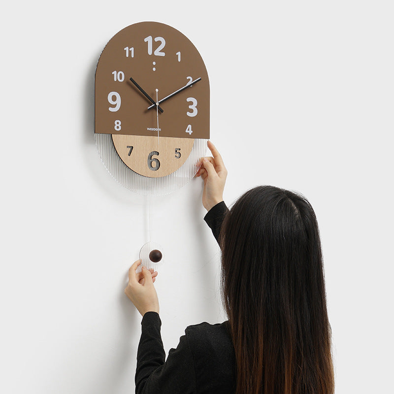 Modern Creative Round Wall Décor Silent Clock