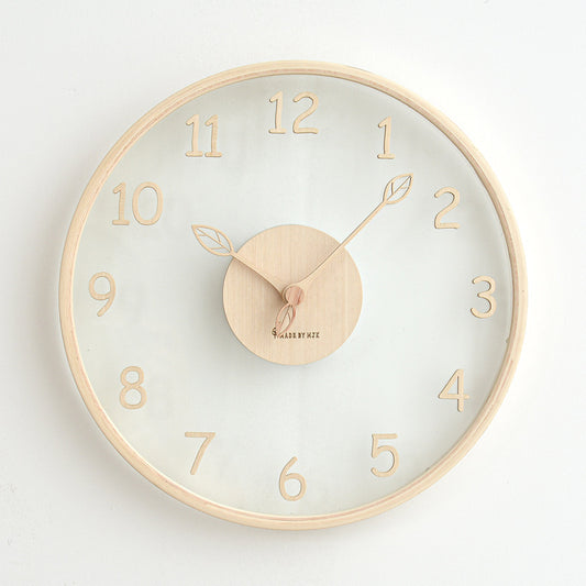 Analogue Wall Décor Wood Clock for Home