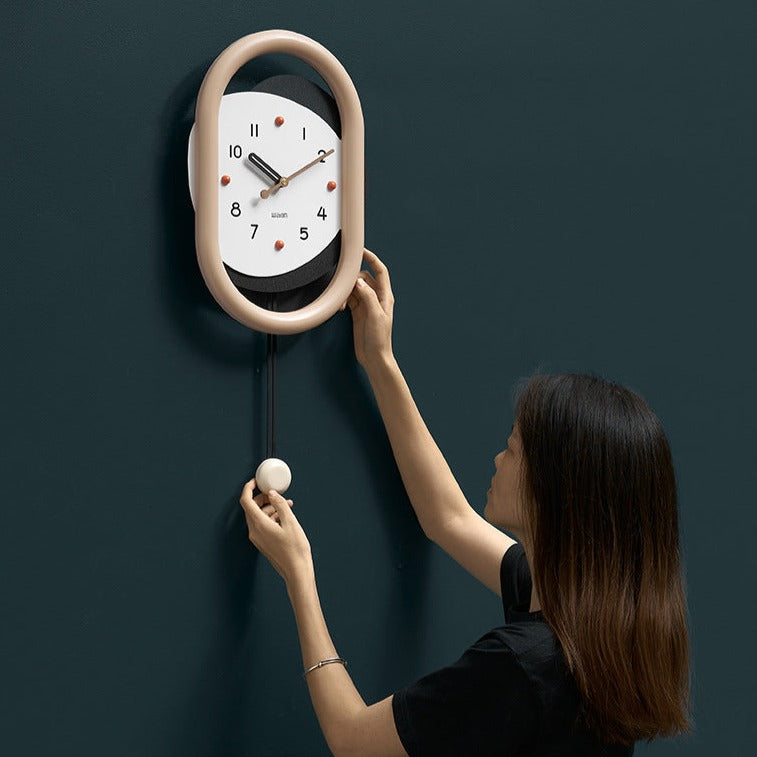 3D Decorative Pendulum Clock for Living Room