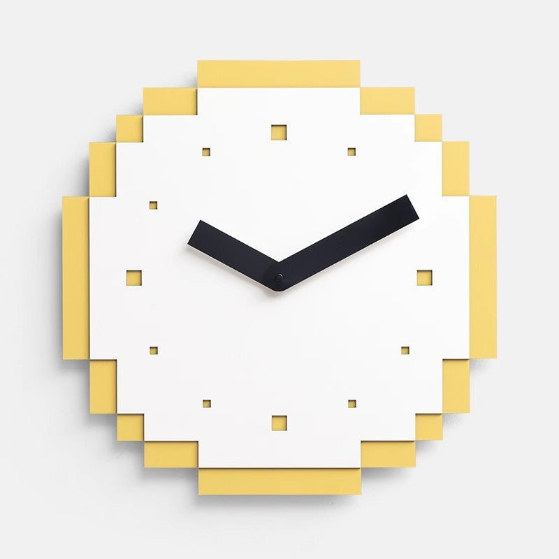 Creative Pixel Style Wall Décor Silent Clock